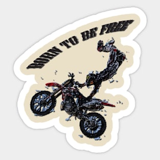 moto tricks Sticker